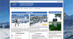 Desktop Screenshot of lincolnparkskiclub.org