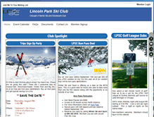 Tablet Screenshot of lincolnparkskiclub.org